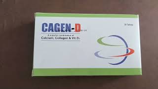 CagenD Tablet uses in urdu calcium collagenamp vitamin D3 effects and benifits bone pain [upl. by Innos]