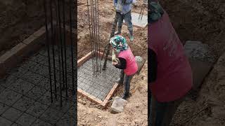 Pour concrete footing [upl. by Desi]