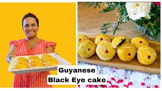 Guyanese 🇬🇾Black Eye Cake  Chiney Cake guyaneserecipe Blackeyecake pastries snack [upl. by Ainez]