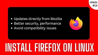 How to Install Firefox on Any Linux Distro  Hindi [upl. by Breeze]