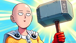 ♦️ COULD SAITAMA LIFT THORS HAMMER WITH PHYSICAL STRENGTH  ONE PUNCH MAN VS MARVEL god anime [upl. by Daveen]