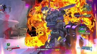 Borderlands 2  OP8 Krieg vs The Fridge  Post Patch Flame Flare Test [upl. by Nysilla]