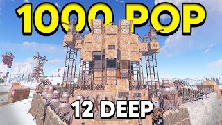 We Raided an Entire 1000 Pop Server in Rust  Rustoria Us Main [upl. by Nonnahsal]