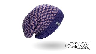 Mütze häkeln  HookLong Beanie häkeln [upl. by Nidak]