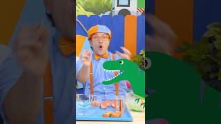 Blippi gets MAD😡 Try and try again to find the HIDDEN Slime Dinosaur 🦖 blippi shorts [upl. by Ednalrim]