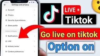 How To Use Tiktok LiveTiktok Par Live Kesy Aty HaTiktok Live Chlany Ka Trika [upl. by Marella]