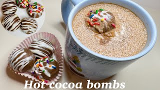 How to make hot cocoa bombs Hot Chocolate bombs easy recipe [upl. by Stier]