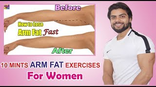 10 Mints home workout for Arm Fat  How to lose Arm fat Fast [upl. by Prud]