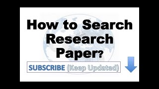 How to find research papers Google Scholar [upl. by Luna380]