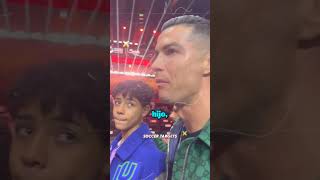 Cristiano Junior hizo llorar a Ronaldo por un Bugatti 🥺💔 [upl. by Won]