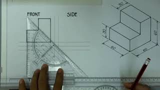 Exercise 11 Orthographic Drawing [upl. by Danica966]