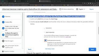 GCP Informed decision making using Dialogflow CX generators and data stores [upl. by Grady]