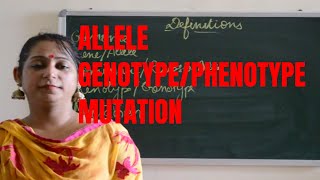 IMPORTANT DEFINITIONS Phenotypegenotypealleledominant allele BIOLOGY  ICSE CBSE Board Exams [upl. by Hsilgne156]