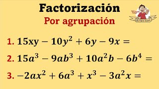 Factorización por agrupación Ejercicios de mediana dificultad  Video 2 de 2 [upl. by Jojo]