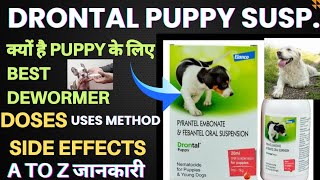 Drontal Puppy Syrup क्यों है Best Puppy Dewormer A to Z जानकारी 👉🏻 For All worms [upl. by Aicsile]