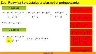 Wzory na potęgi  Matfiz24pl [upl. by Yrellih]