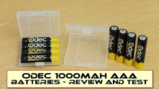 Odec 1000mAh Rechargeable AAA Batteries Review amp Test [upl. by Lotta]