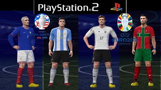 PS2  Actualización PES 2024 en ESPAÑOL MARZO   New KITS amp PROMESAS by JRPLAYCO [upl. by Ahsead]