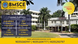 BMS College of Engineering Bangalore  Campus Tour  Ranking  Admission  Placement  Basavangudi [upl. by Airoled]