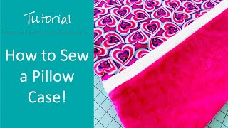 Tutorial How to Sew a DIY Pillow Case [upl. by Yrahcaz]