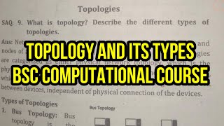 नेपालीमा Topology and its types Quick Revision BSC COMPUTATIONAL COURSE TU Exam Questions Solved [upl. by Ennaeilsel]