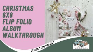 Christmas 6x8 Flip Folio Album Walkthrough  A CCC DTP  Uniquely Creative [upl. by Ponton]