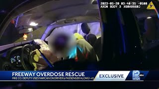 WATCH Deputy saves overdose driver and passenger with Narcan after rollover crash [upl. by Nosimaj622]