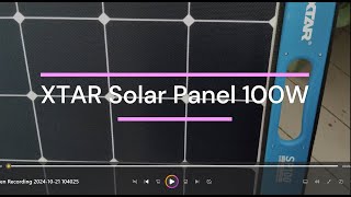 Xtar Solar panel 100W [upl. by Cohl]