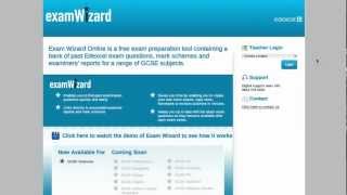 Edexcel examWizard demonstration [upl. by Fryd]