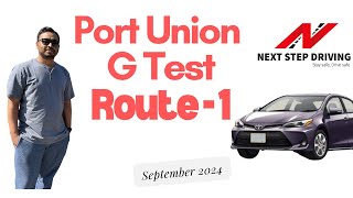 Port Union Drive test G test Route 1 September 2024 [upl. by Glimp848]