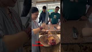 khasi Ko masu gardhan tauko meatcuttingskills meatcuttingknife shorts [upl. by Lenno]