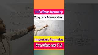 Chapter 7Mensuration 10th Class Geometry maharashtra board maths maharashtraediteducation [upl. by Enilauqcaj]