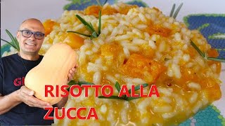 RISOTTO alla ZUCCA ricetta risotto con la zucca riso e zucca e rosmarino [upl. by Nylecoj407]