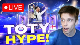 EA FC 24 LIVE 6PM CONTENT LIVE LEAGUE UPGRADE SBCS LIVE TOTY HYPE LIVE TOTY MIDFIELDERS [upl. by Elleoj]