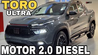 NOVA FIAT TORO ULTRA 2024  DETALHES DA VERSÃO COM DESIGN ESPORTIVO [upl. by Nasya915]