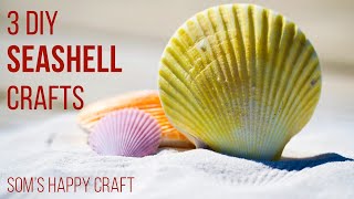 3 Incredible DIY With Seashell  Craft Ideas Using Seashells  DIY Easy Craft 2023 [upl. by Tybalt938]