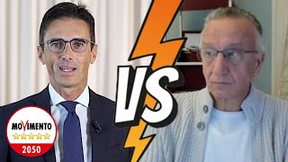 MICHELE BOLDRIN vs VICE PRESIDENTE M5S con ABBANDONO della DIRETTA [upl. by Odlonra644]