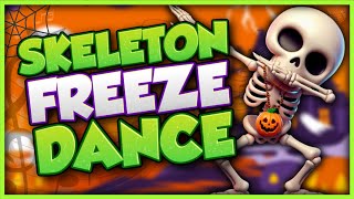 Skeleton Freeze Dance 💀 Halloween Brain Break 💀 Danny Go Noodle 💀 Just Dance [upl. by Petrine]