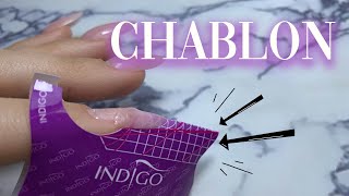 TUTO ONGLES EN GEL CHABLON 🌸 [upl. by Shelah]