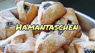 HAMANTASCHEN  leckere Mohntaschen Rezept für Sandteig ca 40 Stück [upl. by Farica89]