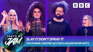 Slay It Don’t Spray It with The Vivienne Courtney Act Ricki Lake and Reggie Watts 💦 That’s My Jam [upl. by Nalod694]