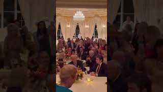 breakingnews  Donald Trump spotted dancing to YMCA with Elon Musk at MaraLago for Thanksgiving [upl. by Natsirt]