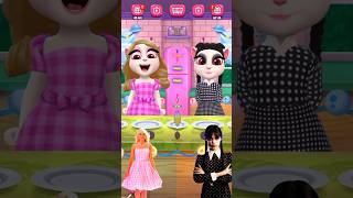 My Talking Angela 2  Aaaahhh ehhhh ihh ohhh barbie wednesday talkingangela2 [upl. by Yspyg]