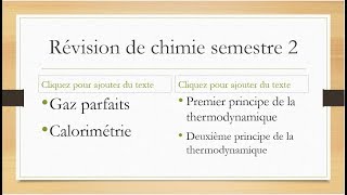 Révision thermochimie partie 3 [upl. by Riana]