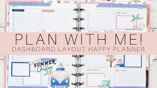 Plan With Me  Classic Happy Planner Dashboard Layout  June 2430 2024 [upl. by Llenil]