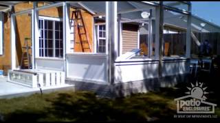 Building a Sunroom Before amp After Time Lapse [upl. by Orpheus]