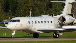 Amazing Short TakeOff Gulfstream G650  Special Livery [upl. by Akeihsal]