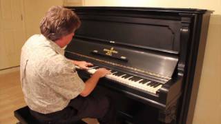 Vintage 1900 Steinway Upright Piano with Original Ivory Keys [upl. by Steere]