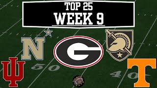 2024 Week 9 Top 25 College Football [upl. by Berriman694]