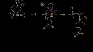 Halohydrin formation  Alkenes and Alkynes  Organic chemistry  Khan Academy [upl. by Rayner]